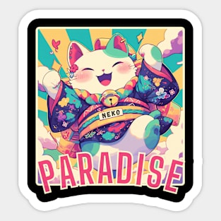 Neko Paradise Novelty Sticker